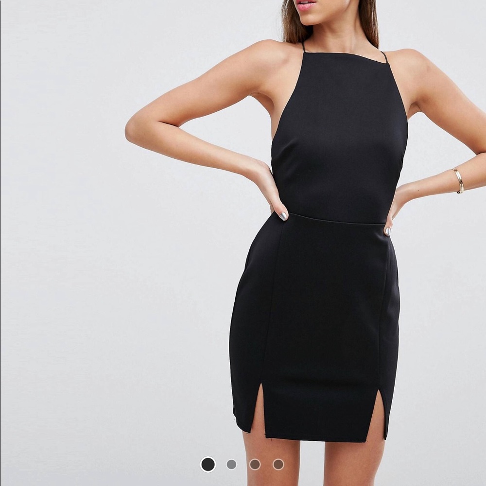Little black dress w/ slit details